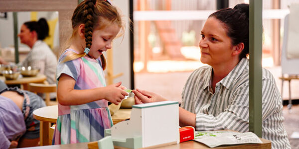 kids having fun in early learning center